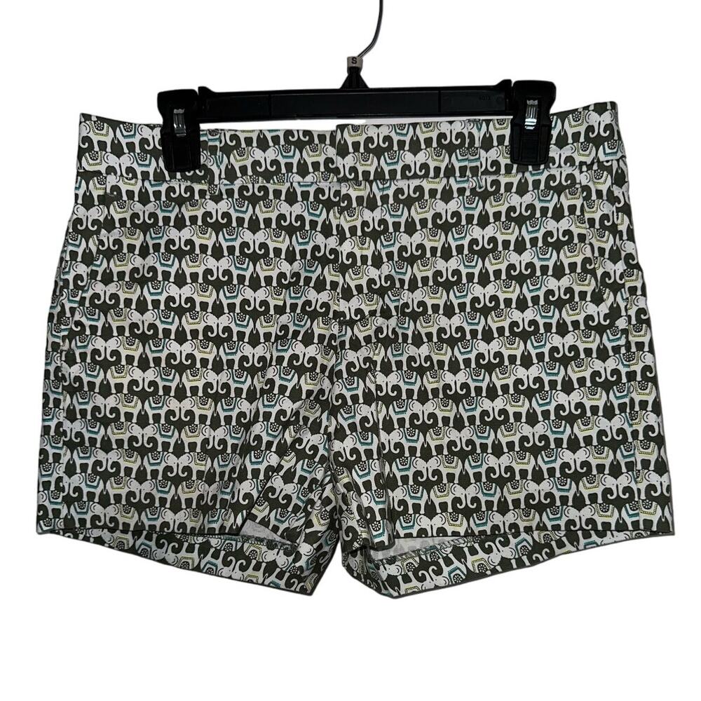 Boho Elephant Milly Preppy Banana Republic Summer Shorts Cotton Cruise Beach 2 - Picture 1 of 6